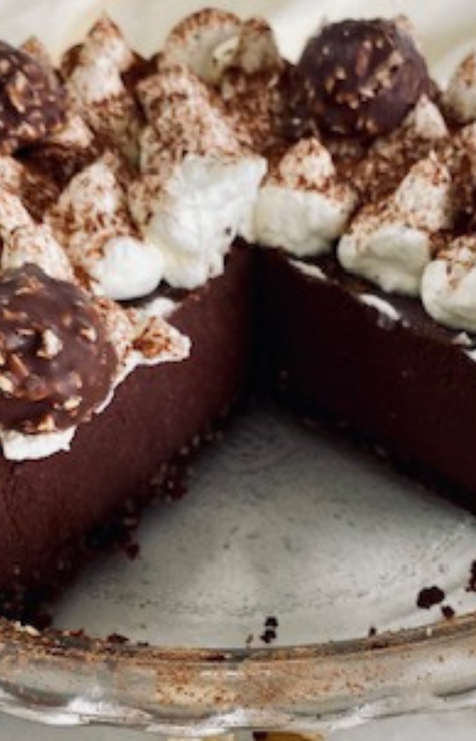 Chocolate Hazelnut Espresso Cream Pie