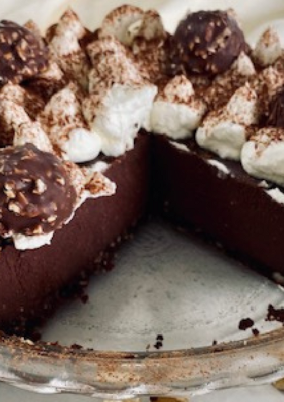 Chocolate Hazelnut Espresso Cream Pie