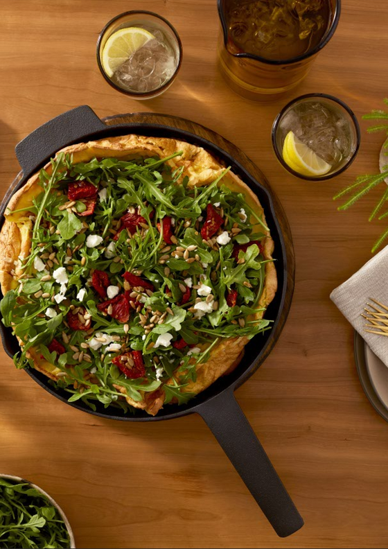 Savoury Dutch Baby with Baby Arugula Salad