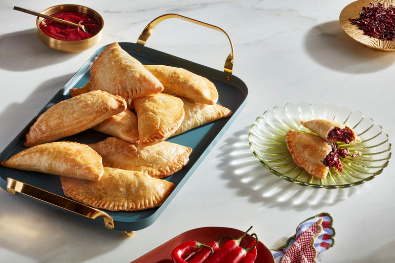 Hibiscus empanadas