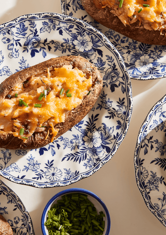 Italian Pesto Twice Baked Potatoes