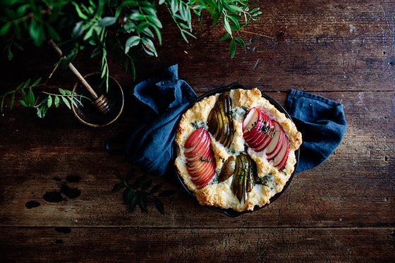 Apple and Pear Omelette with Blue Cheese and Thyme by Marta Greber