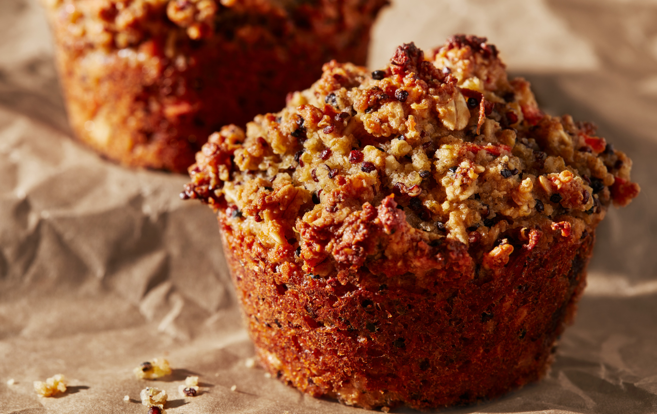 Gluten free quinoa power muffins