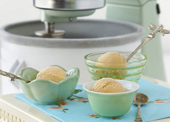 Green tea & jasmine petal ice cream