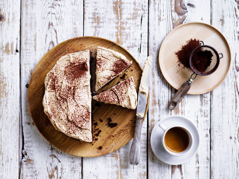 Coffee Frosted Mud Cake