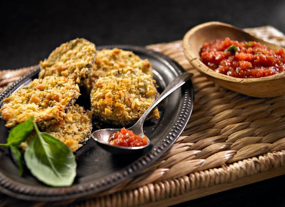 Eggplant Parmesan Crisps