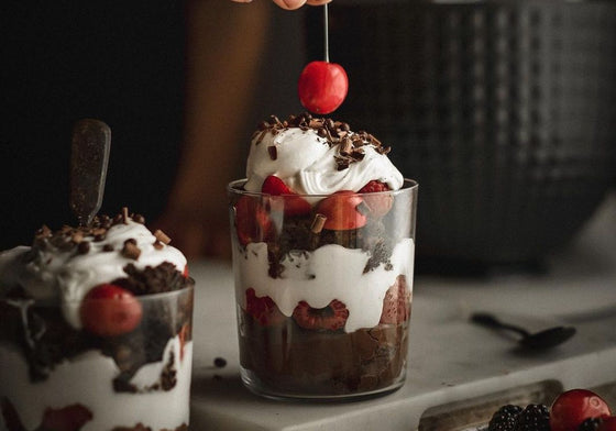 Triple chocolate brownie trifle | @panaceas_pantry
