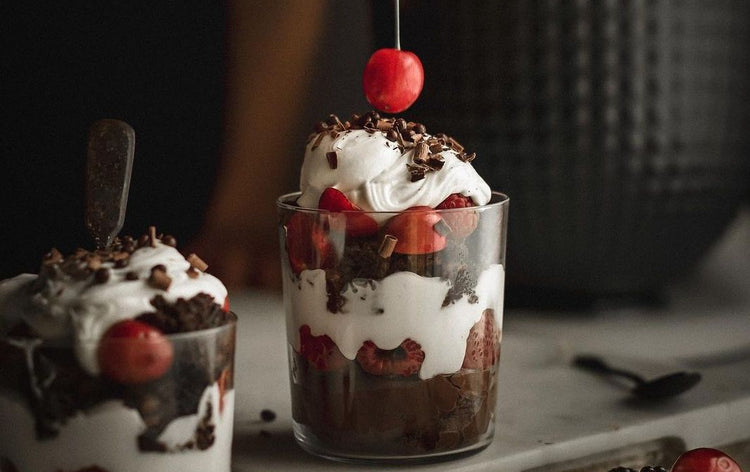 Triple chocolate brownie trifle | @panaceas_pantry