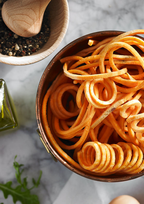 Three ways with Spiralized Carrot Noodles