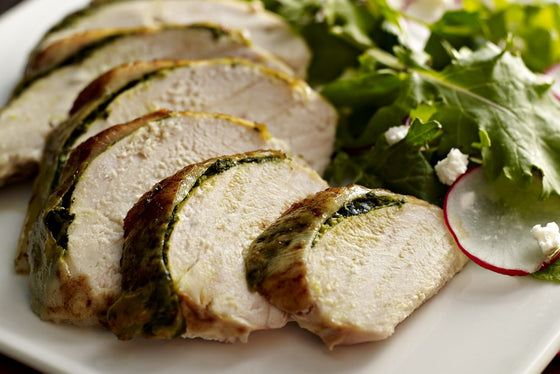 Coriander-Stuffed Chicken Breasts