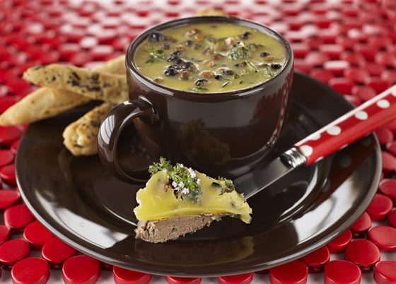 Cointreau duck and chicken liver pate with sweet onion jam