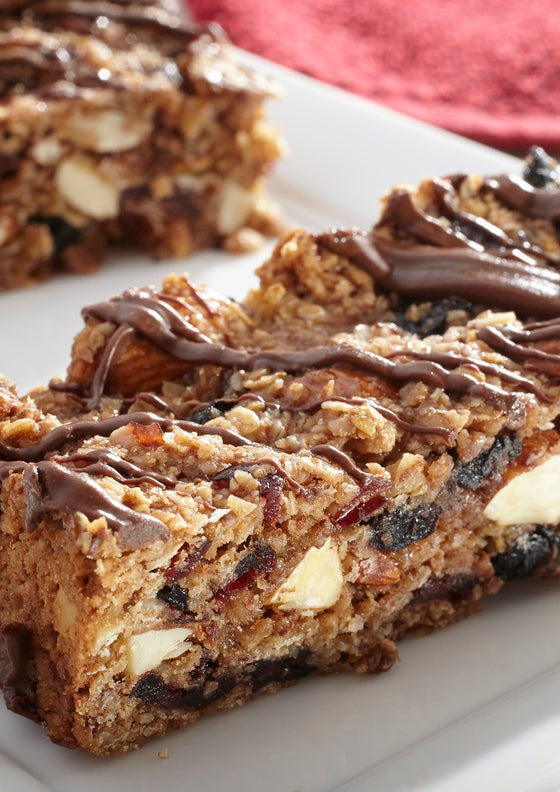 Double Berry Chocolate Granola Bars