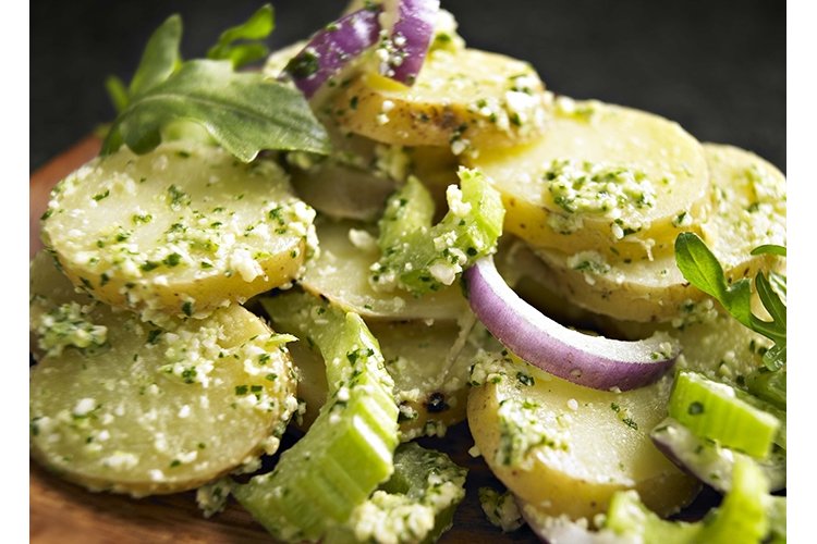 Easy pesto and potato salad recipe