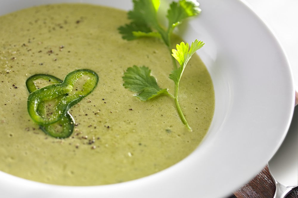 Creamy Roasted Poblano Soup