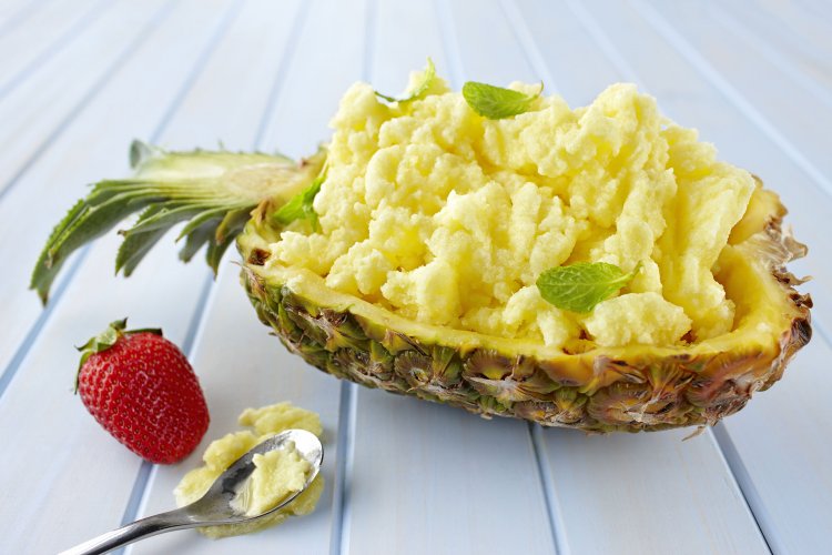 Pineapple sorbet