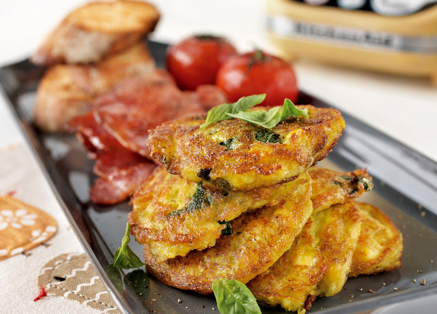 Breakfast corn fritters