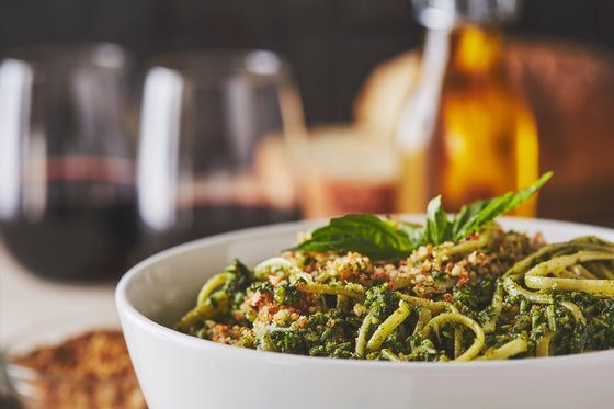 Linguine with Spinach Pesto