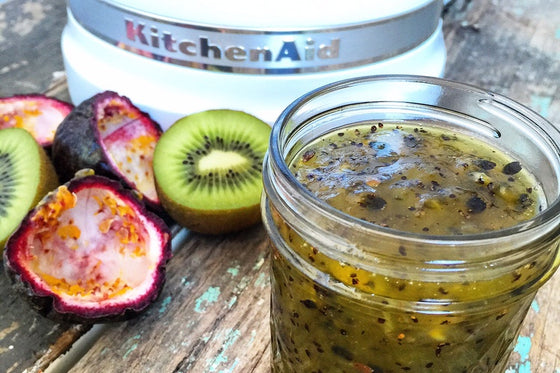 Kiwi and Passionfruit Jam by Rebecca Sullivan Dirty Girl Kitchen