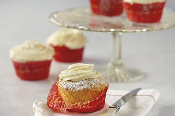 Perfect cup cakes with fluffy vanilla icing
