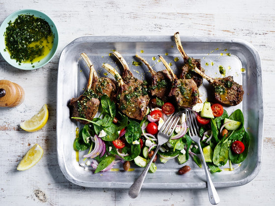 Greek Mint and Garlic Lamb Cutlets
