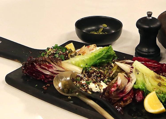 Kate Gibbs Charred lettuce and mixed grain salad