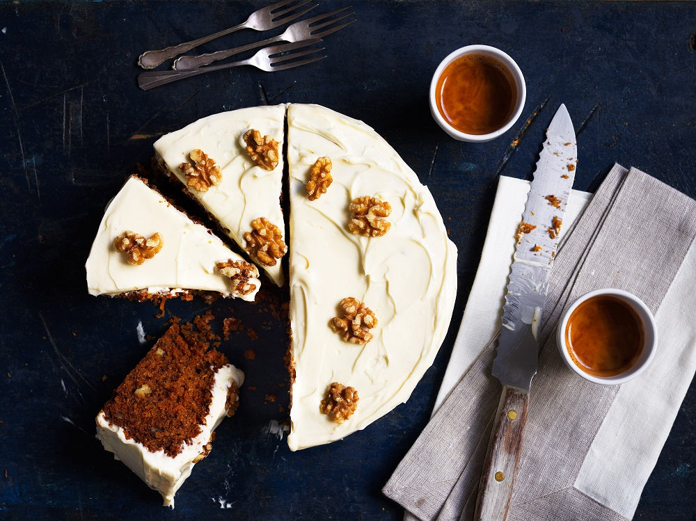 Carrot and walnut cake