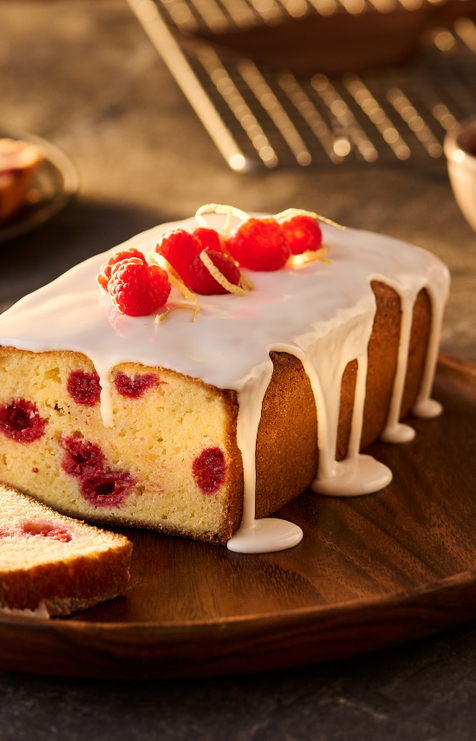 Lemon raspberry loaf cake