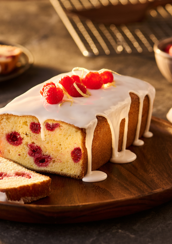 Lemon raspberry loaf cake