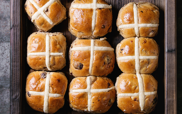 Nutella hot cross buns