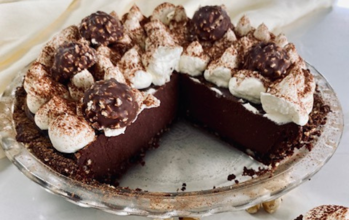 Chocolate Hazelnut Espresso Cream Pie