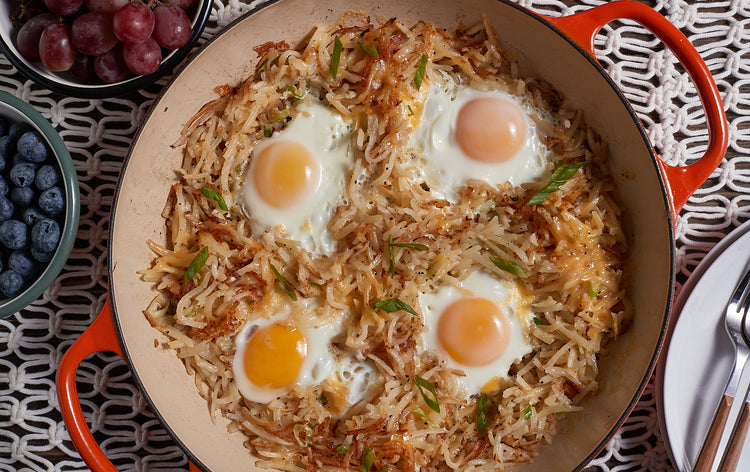 Cheesy hashbrown nests