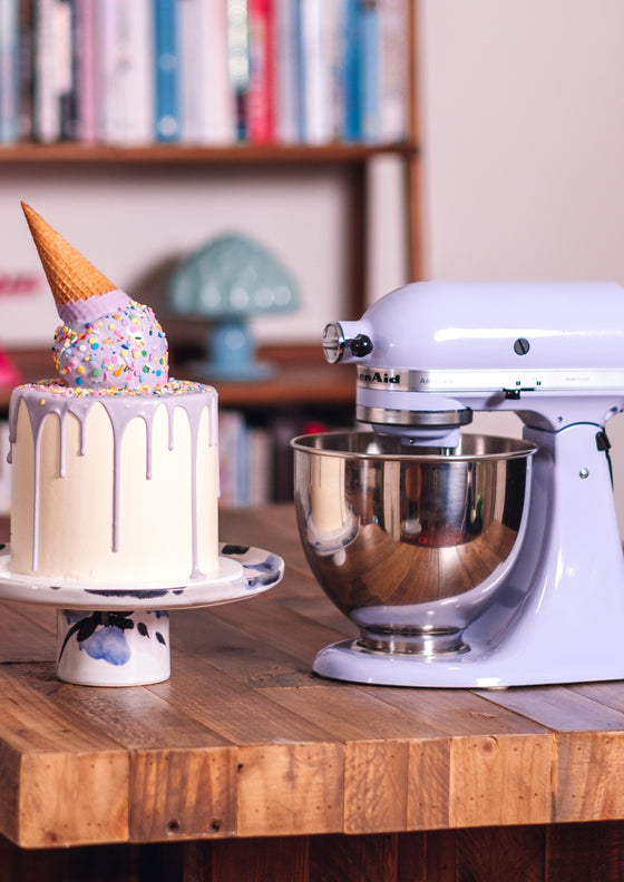 Lemon blueberry upside down ice cream cake | Katherine Sabbath