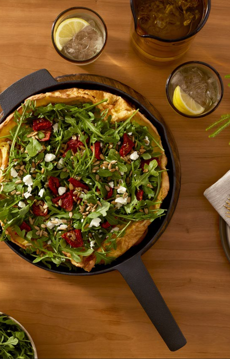 Savoury Dutch Baby with Baby Arugula Salad