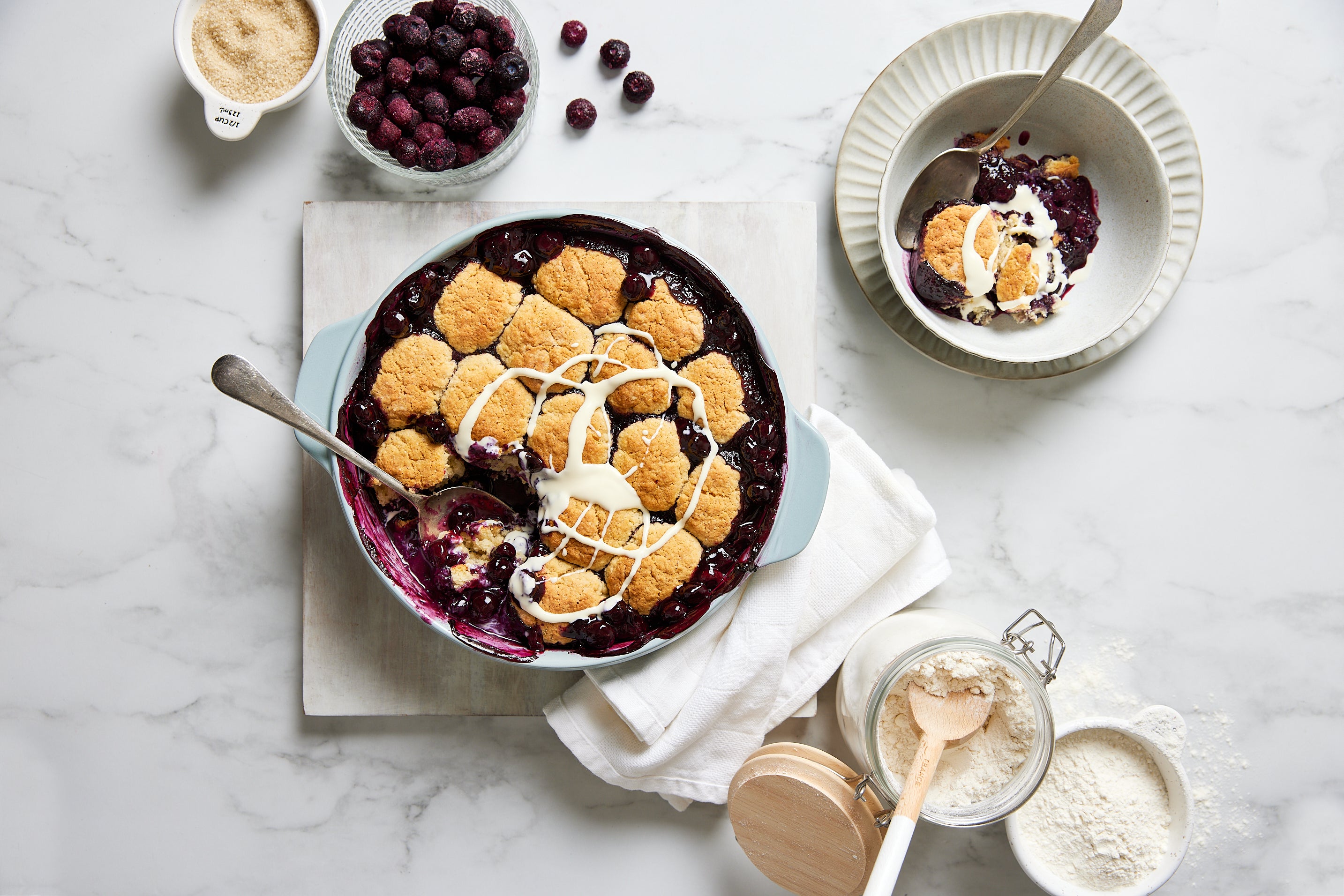 Blueberry cobbler