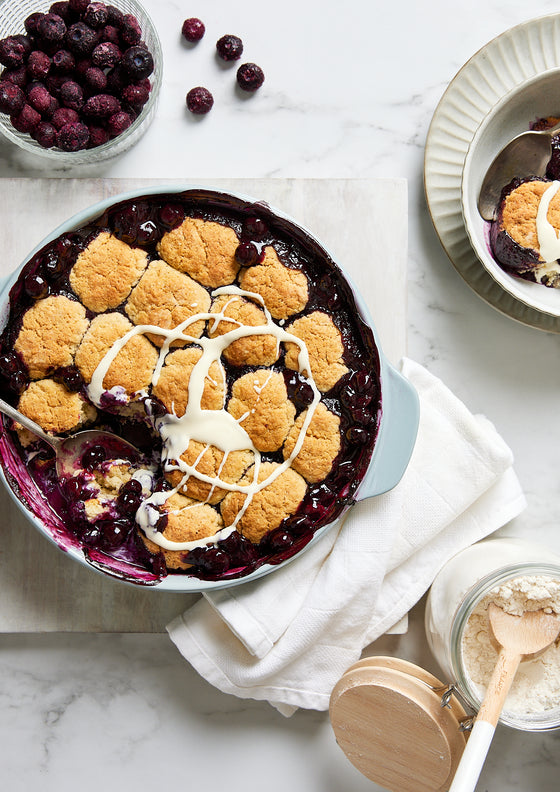 Blueberry cobbler