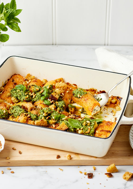 Sweet potato cannelloni