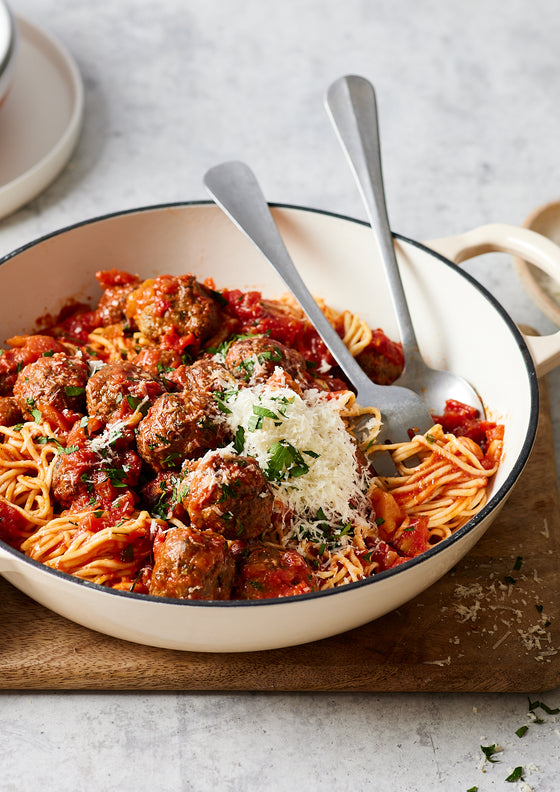 Spaghetti meatball bolognese