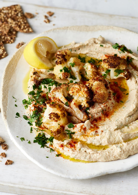 Roasted cauliflower hummus