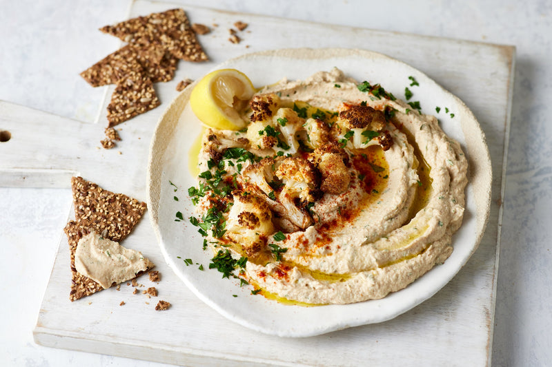 Roasted cauliflower hummus