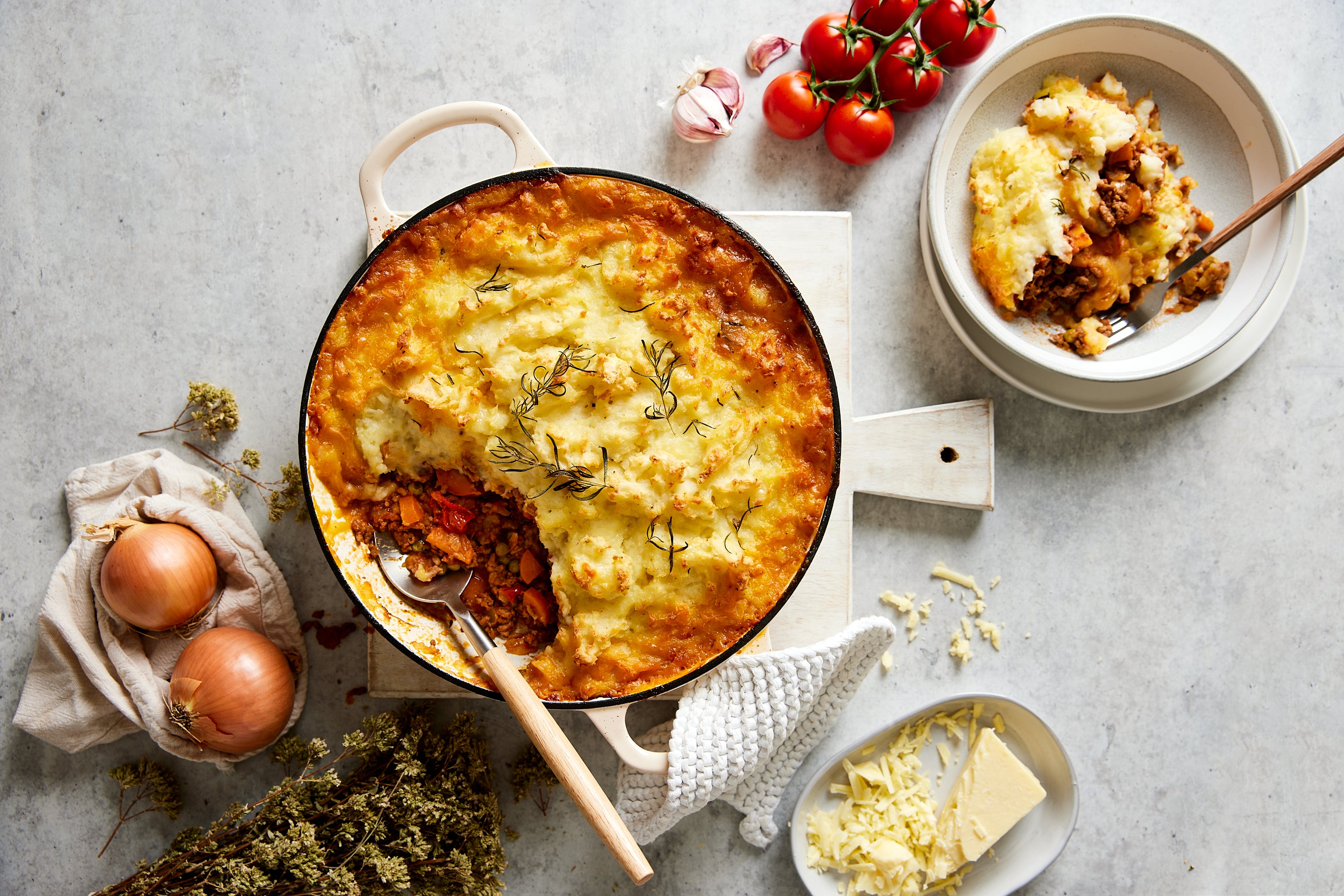 Rustic shepherds pie