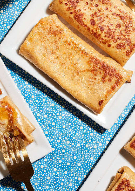 Honey orange cheese blintz