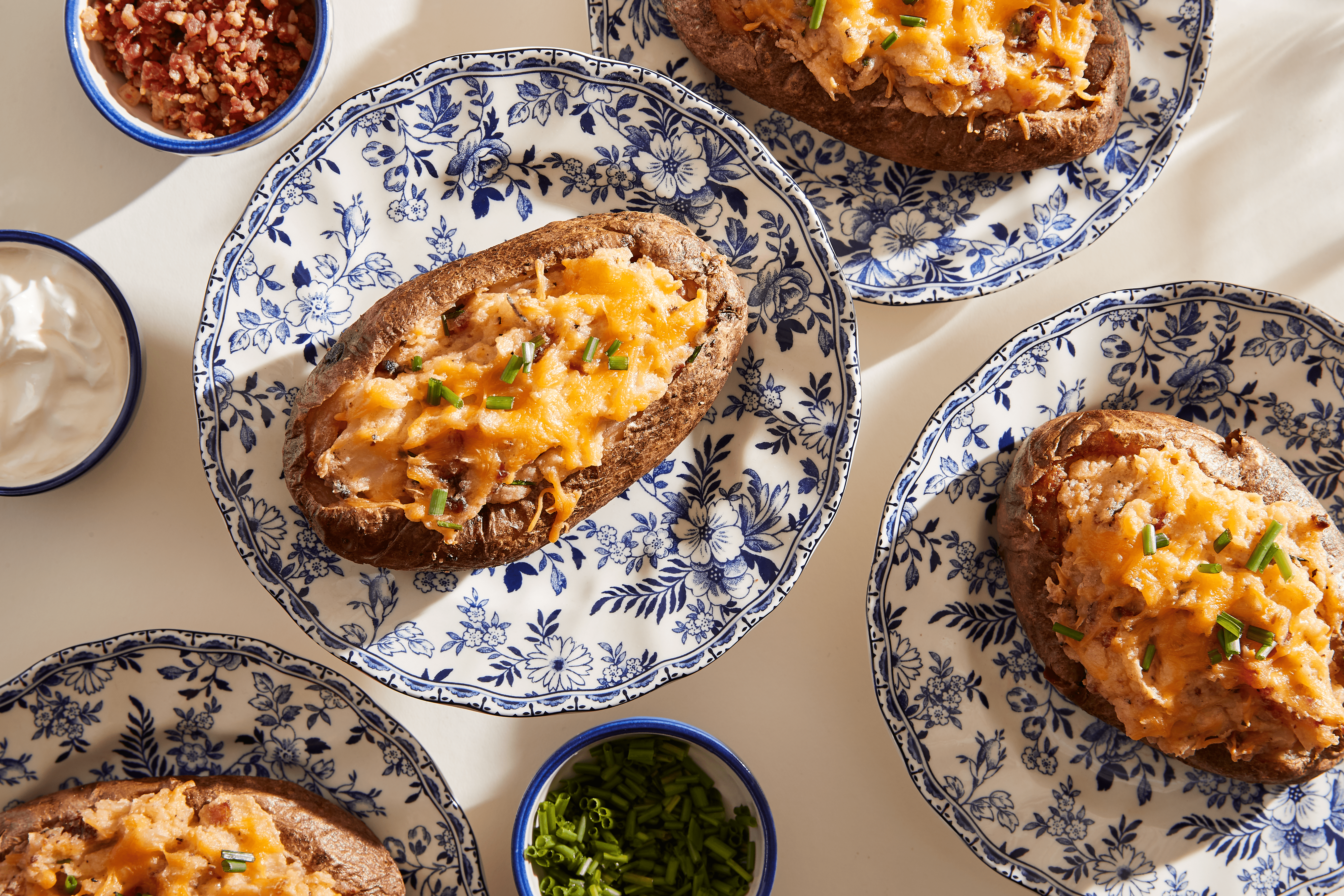 Italian Pesto Twice Baked Potatoes