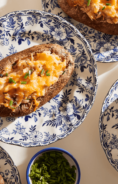Italian Pesto Twice Baked Potatoes