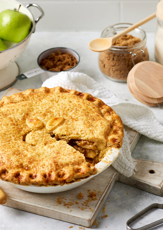 Traditional deep dish apple pie