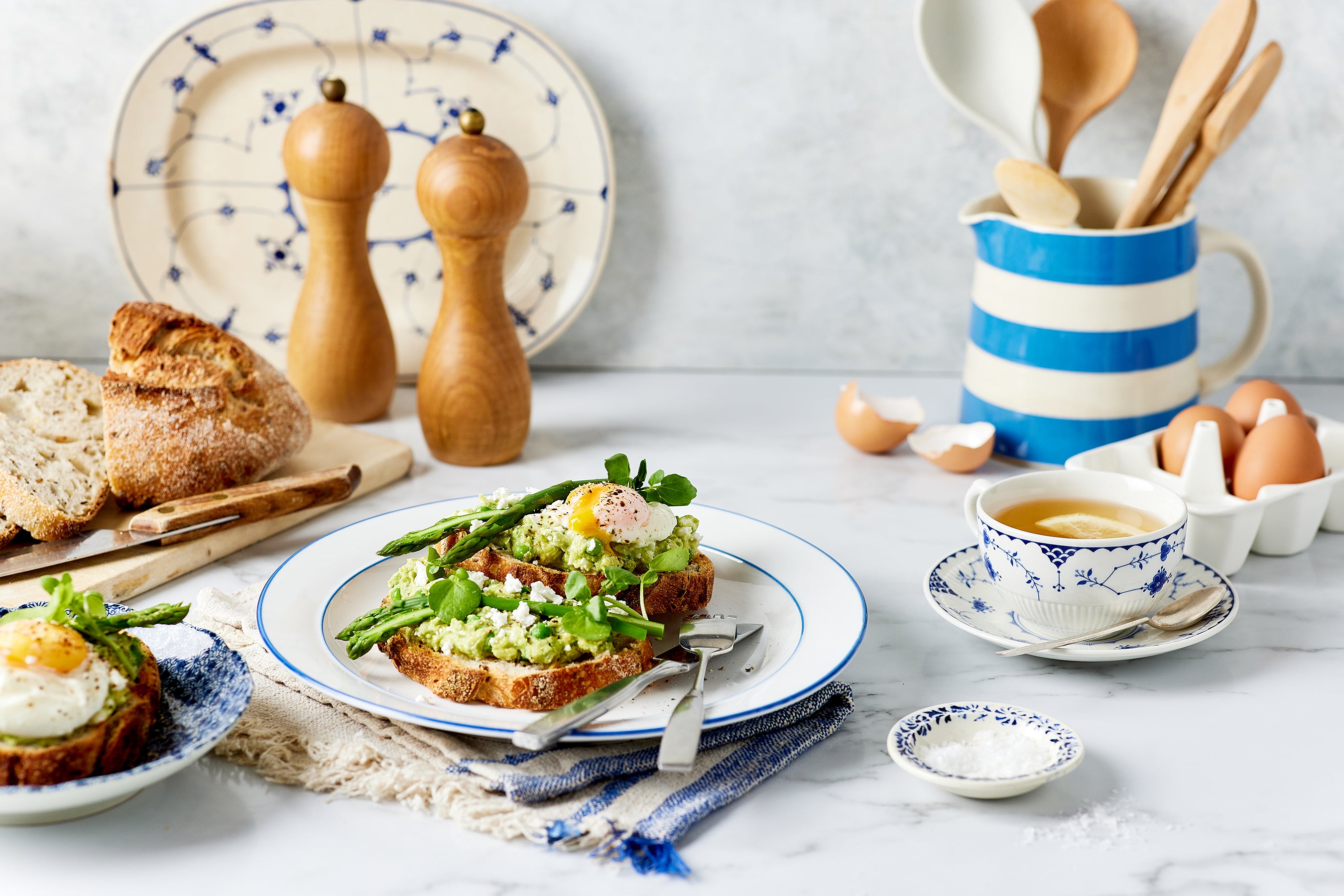 Mother's Day Breakfast: Avo Toast with Feta and Poached Eggs