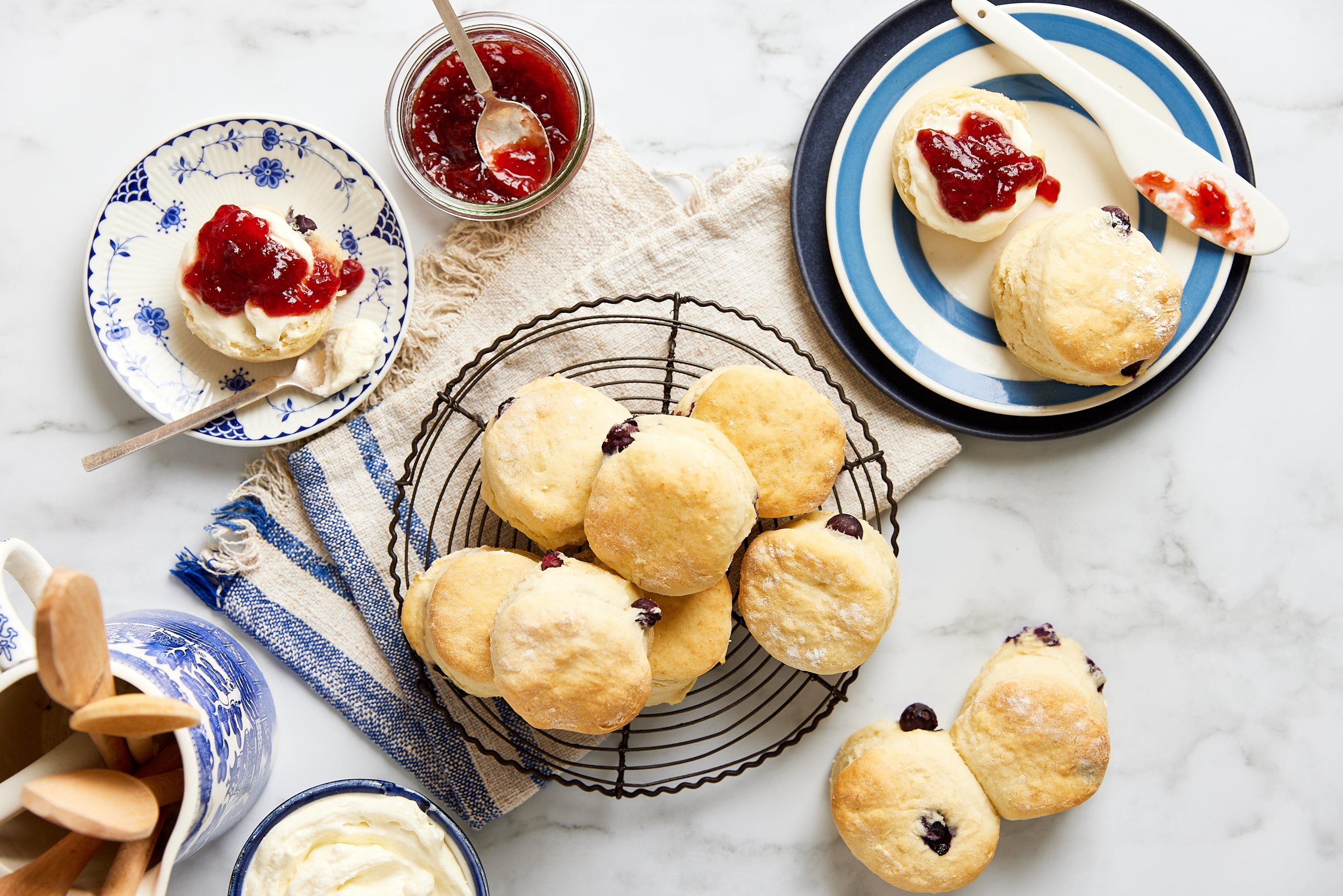 Easy blueberry scones