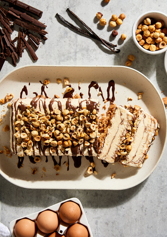 Chocolate and hazelnut semifreddo