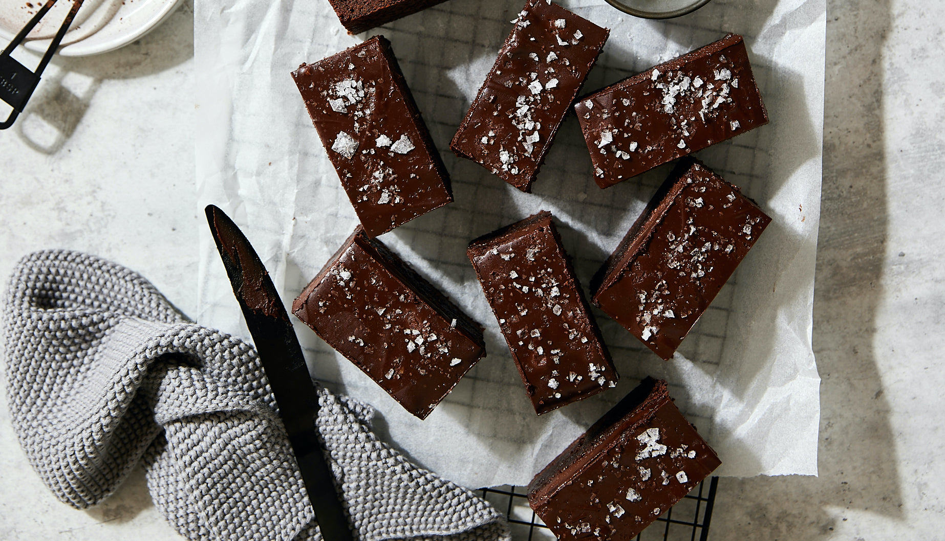 Ultimate chocolate, sea salt, and olive oil brownies