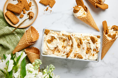 Biscoff ice cream cones