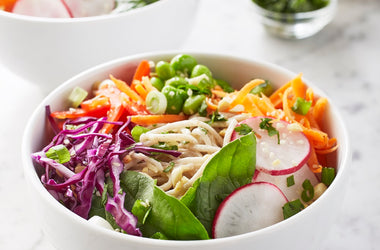 Soba noodle veggie bowl